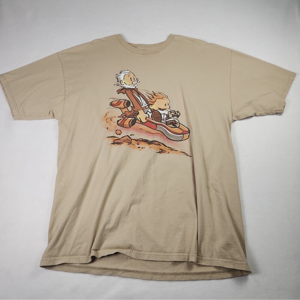 Calvin & Hobbes Star Wars Mashup Tee Fury XL Tshirt A Less Civilized Age DJKopet